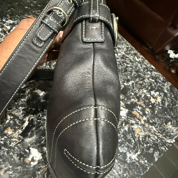 COACH SoHo Black Leather Shoulder Bag - Picture 6 of 8